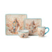 Dinnerware Set Escape to the Sea 16PC Multicolored Ceramic