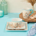 Dinnerware Set Escape to the Sea 16PC Multicolored Ceramic