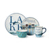 Dinnerware Set Wake At The Lake 16PC Multicolored Ceramic