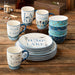 Dinnerware Set Wake At The Lake 16PC Multicolored Ceramic