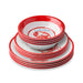 Dinnerware Set Beach House Lobster 12PC Multicolored Melamine