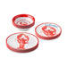 Dinnerware Set Beach House Lobster 12PC Multicolored Melamine