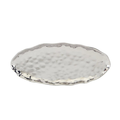 Product Image: Platter Coast Fish Oval Silver Porcelain