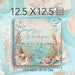 Platter Escape to the Sea Square Multicolored Ceramic