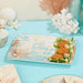 Platter Escape to the Sea Rectangular Multicolored Ceramic