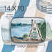 Platter Wake At The Lake Rectangular Multicolored Ceramic