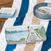 Platter Wake At The Lake Rectangular Multicolored Ceramic