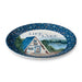 Platter Wake At The Lake Round Multicolored Ceramic