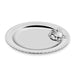 Platter Crab Round Silver Porcelain