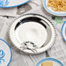Platter Crab Round Silver Porcelain