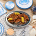 Platter Crab Oval Silver Porcelain