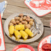 Platter Lobster Round Silver Porcelain