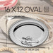 Platter Lobster Oval Silver Porcelain