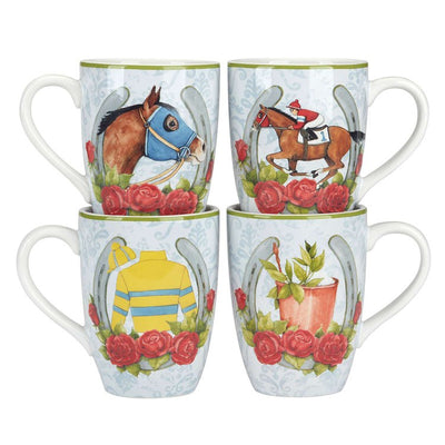 Product Image: Mug Set Derby Day at the Races 4 Piece 20 Ounce Multicolored