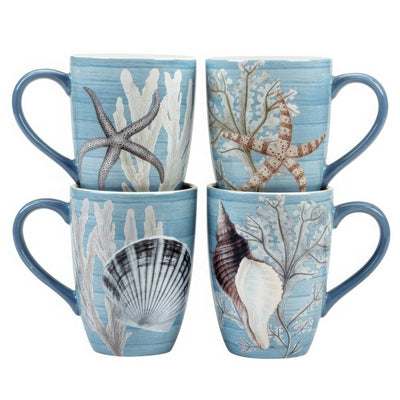 Product Image: Mug Set Beyond the Shore 4 Piece 20 Ounce Multicolored