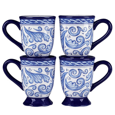 Product Image: Mug Set Veranda 4 Piece 14 Ounce Blue/White