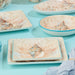 Salad Plate Set Escape to the Sea 4 Piece Multicolored Ceramic
