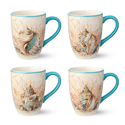 Product Image: Mug Set Escape to the Sea 4 Piece 14 Ounce Multicolored