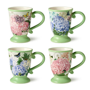 Mug Set Garden Path 4 Piece 14 Ounce Multicolored