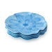 Salad Plate Set Wildflower 4 Piece Blue Melamine