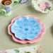 Salad Plate Set Wildflower 4 Piece Blue Melamine