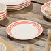 Salad Plate Set Dockside 4 Piece Red Stoneware