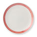 Salad Plate Set Dockside 4 Piece Red Stoneware