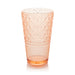 Glassware Set Victoria Ice Tea 22 Ounce Blush Acrylic 6 Piece