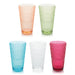 Glassware Set Victoria Ice Tea 22 Ounce Blush Acrylic 6 Piece