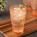 Glassware Set Victoria Ice Tea 22 Ounce Blush Acrylic 6 Piece