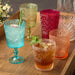 Glassware Set Victoria Ice Tea 22 Ounce Blush Acrylic 6 Piece