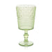 Glassware Set Victoria Goblet 14 Ounce Green Acrylic 6 Piece