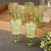 Glassware Set Victoria Goblet 14 Ounce Green Acrylic 6 Piece