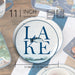 Dinner Plate Set Wake At The Lake 4 Piece Multicolored Ceramic
