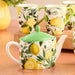 Teapot Limone Multicolored 40 Ounce Ceramic