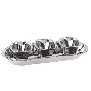 Serving Set Derby Day at the Races 4 Piece Silver Porcelain