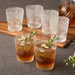Glassware Set Victoria Double Old Fashion 16 Ounce Clear Acrylic 6 Piece