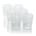 Glassware Set Victoria Double Old Fashion 16 Ounce Clear Acrylic 6 Piece