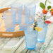 Glassware Set Santa Fe Ice Tea 22 Ounce Blue Acrylic 6 Piece