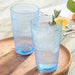 Glassware Set Santa Fe Ice Tea 22 Ounce Blue Acrylic 6 Piece