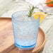 Glassware Set Santa Fe Double Old Fashion 16 Ounce Blue Acrylic 6 Piece