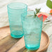 Glassware Set Santa Fe Ice Tea 22 Ounce Teal Acrylic 6 Piece