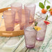 Glassware Set Santa Fe Ice Tea 22 Ounce Plum Acrylic 6 Piece