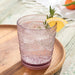 Glassware Set Santa Fe Double Old Fashion 16 Ounce Plum Acrylic 6 Piece