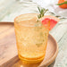 Glassware Set Santa Fe Double Old Fashion 16 Ounce Orange Acrylic 6 Piece