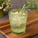 Glassware Set Victoria Double Old Fashion 16 Ounce Green Acrylic 6 Piece
