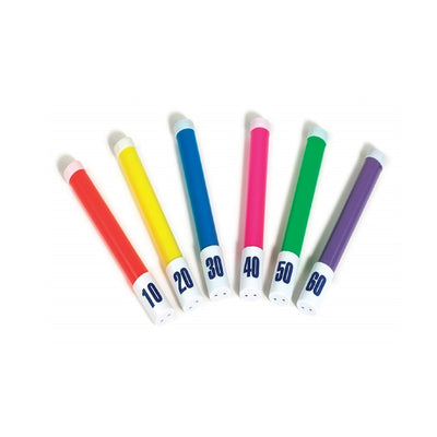 Product Image: 8.25" Vibrantly Colored Flexible Dive Stick Swimming Pool Toys Set of 6