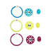 5.75" Vibrantly Colored Ring Disc and Turtle Egg Dive Game Combo Pool Toys Set of 3
