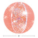 16" Glitter Inflatable Beach Ball - Salmon Pink