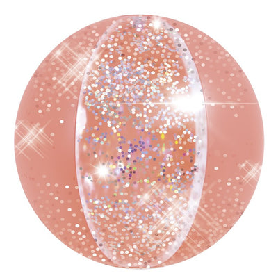 Product Image: 16" Glitter Inflatable Beach Ball - Salmon Pink